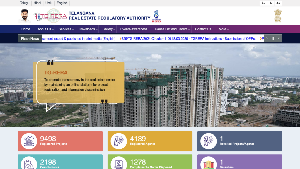 Flat possession complaint to RERA